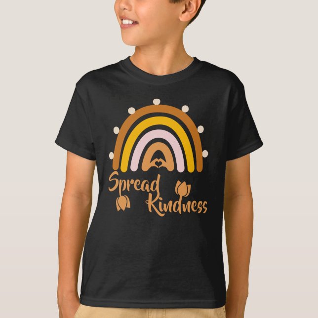 Spread Kindness - Rainbow Spread Kindness  T-Shirt (Front)