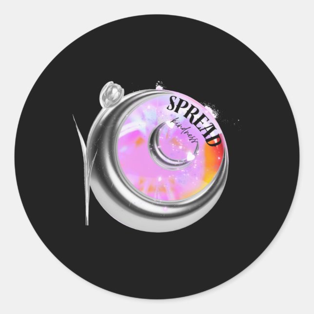 Spread Kindness Sticker1  Classic Round Sticker (Front)