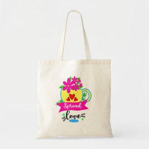 Spread Love Doodle Art Tote Bag