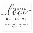 Spread Love Not Germs Wedding Hand Sanitizer 