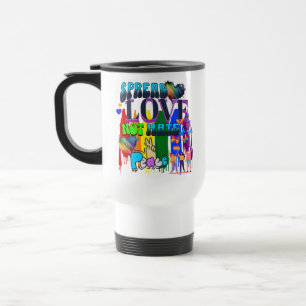 Spread Love Not Hate LGBTQI+ Pride Travel Mug