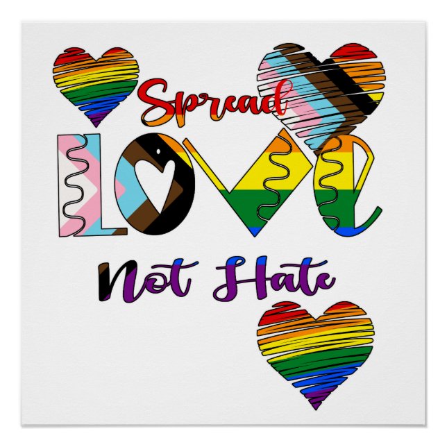 Spread Love Not Hate  Poster (Front)