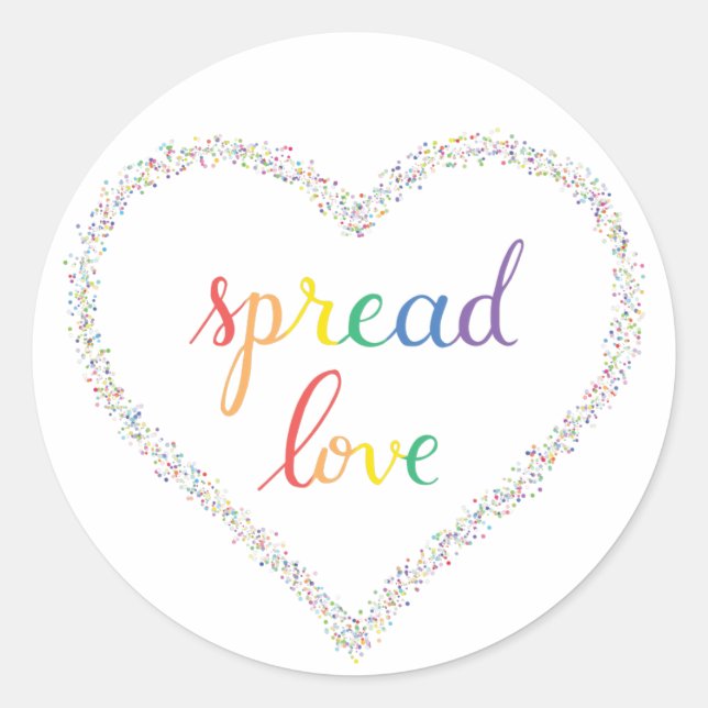 Spread Love Sticker (Front)