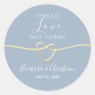 Spread Love Wedding Favour Classic Round Sticker