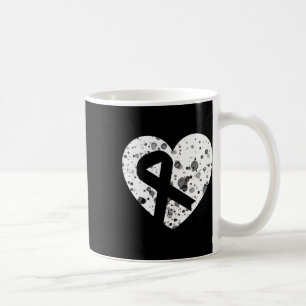 Spread Love With Graphic Heart And Ribbon Cancer Coffee Mug