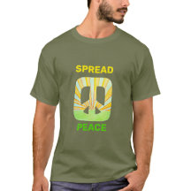 Spread Peace Rays Basic Dark T-Shirt