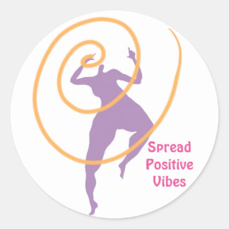 Spread Positive Vibes Classic Round Sticker