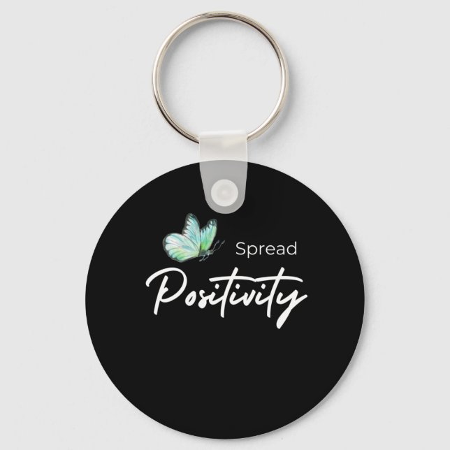 Spread Positivity Keychain (Front)