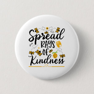 Spread rays of kindness love 2 inch round button
