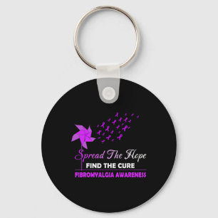 Spread The Hope Fibromyalgia Awareness  Keychain