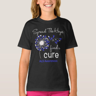 Spread The Hope Find A Cure ALS Awareness T-Shirt