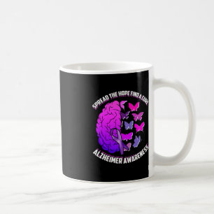 Spread The Hope Find A Cure  Alzheimer Awareness  Coffee Mug