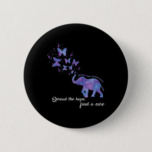 Spread The Hope Find A Cure Alzheimer Awareness Gi 2 Inch Round Button