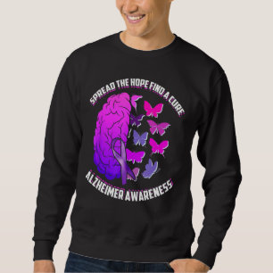 Spread The Hope Find A Cure Alzheimer Awareness Sweatshirt