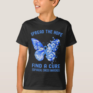 Spread The Hope Find A Cure Esophageal Cancer Awar T-Shirt