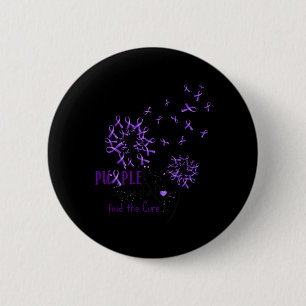 Spread The Hope Find The Cure -fibromyalgia Awaren 2 Inch Round Button