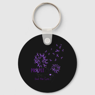Spread The Hope Find The Cure -fibromyalgia Awaren Keychain