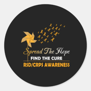 SPREAD THE HOPE RSD CRPS Awareness  Classic Round Sticker