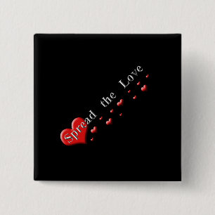 Spread the Love 2 Inch Square Button