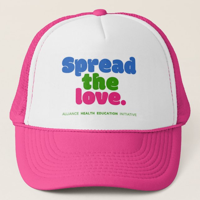 Spread The Love AHEI Trucker Hat (Front)