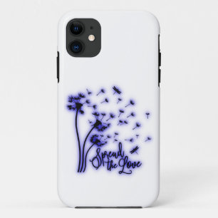 Spread The Love Dandelions and Dragonflies iPhone 11 Case