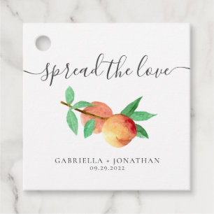 Spread The Love Peach Jam  Favour Tags
