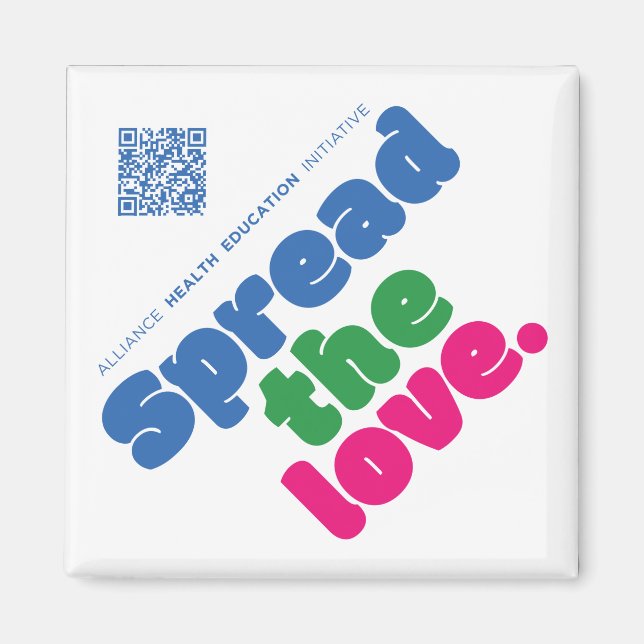 Spread The Love Small Magnet (Front)