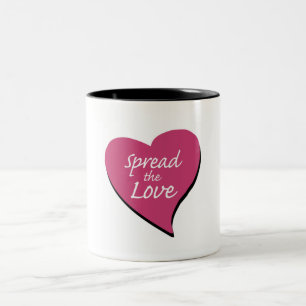 Spread The Love Two-Tone Coffee Mug