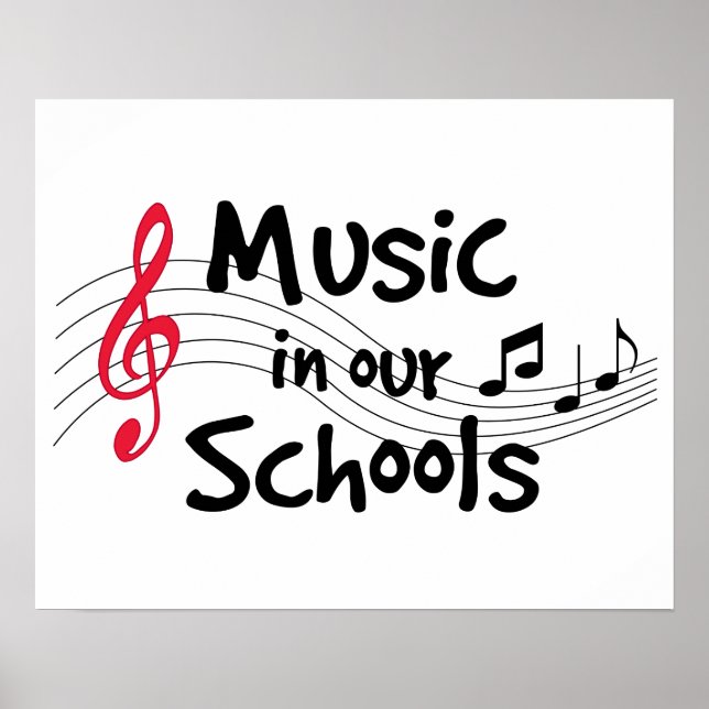 Spread the Music in Our Schools Poster (Front)