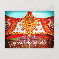 Spread the sparkle quote gold face carousel photo