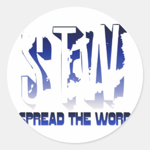 Spread the Word Christian Classic Round Sticker
