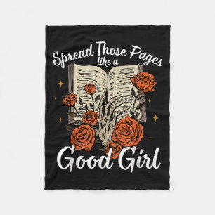 Spread Those Pages Like A Good Girl Dark Romance S Fleece Blanket