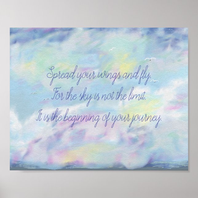 Spread Your Wings and Fly Poster (Front)
