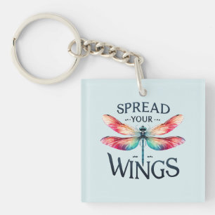 Spread Your Wings - Artistic Dragonfly Keychain