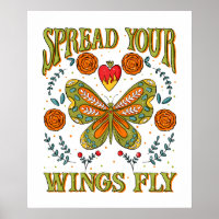 Spread Your Wings Fly Motivational