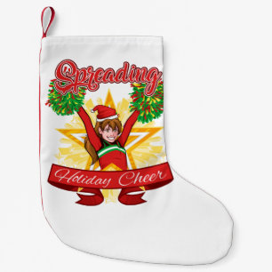 Spreading Holiday Cheer Cheerleading Christmas Small Christmas Stocking