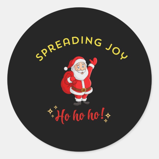 Spreading Joy Classic Round Sticker (Front)