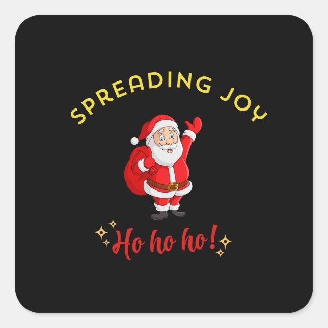 Spreading Joy" Square Sticker (Front)