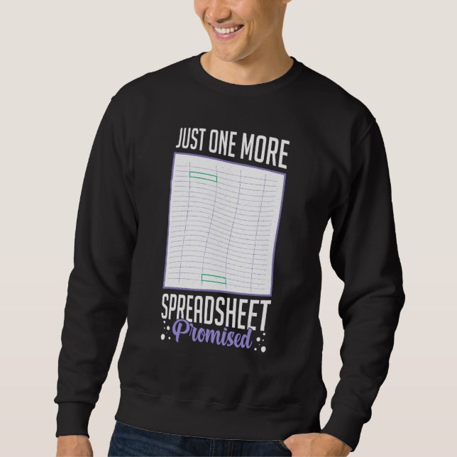 Spreadsheet Calculator Software Budget Templates Sweatshirt (Front)