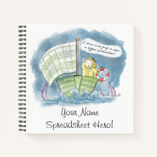 Spreadsheet Hero Personalised Notebook