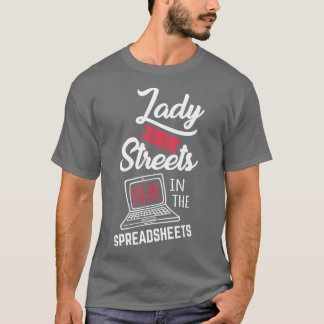 Spreadsheet Lover Funny Accountant CPA Accounting T-Shirt