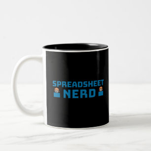 Spreadsheet Nerd Two-Tone Coffee Mug
