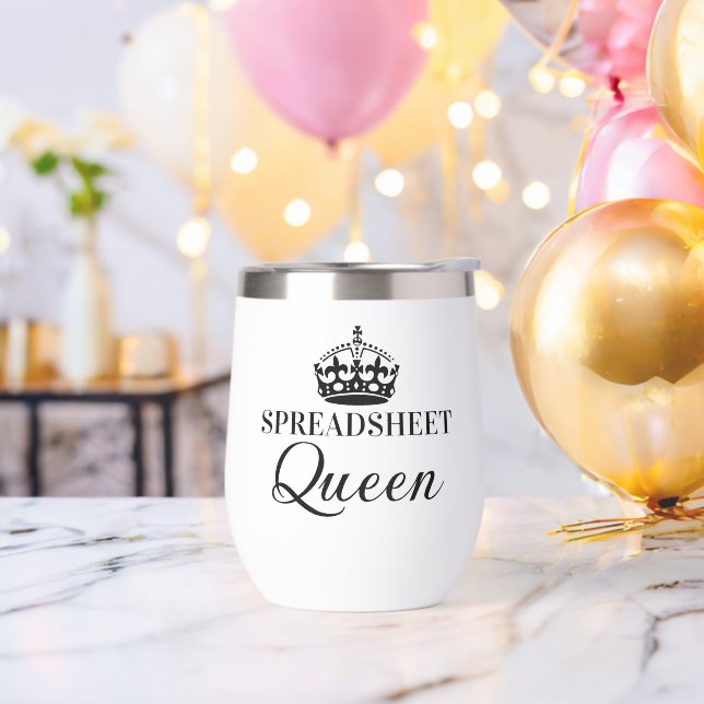 Spreadsheet Queen Funny Quotes (Bachelor Party)