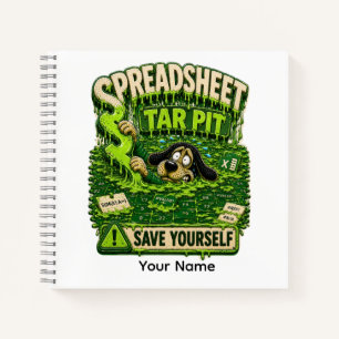 Spreadsheet Trap Personalized Funny Office T-Shirt Notebook