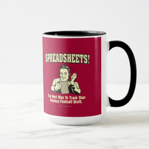 Spreadsheets: Track Your Fantasy Football Draught Mug