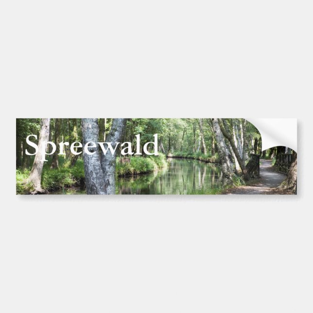 Spreewald Canal Bumper Sticker (Front)