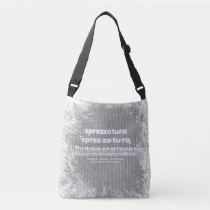 SPREZZATURA: THE ITALIAN ART OF FASHION-Blk Denim Crossbody Bag