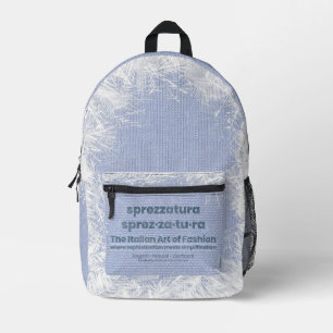 SPREZZATURA: THE ITALIAN ART OF FASHION-BlueDenim Printed Backpack