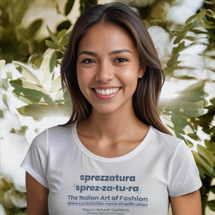 SPREZZATURA: THE ITALIAN ART OF FASHION-BlueDenim T-Shirt