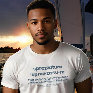 SPREZZATURA: THE ITALIAN ART OF FASHION-BlueDenim T-Shirt